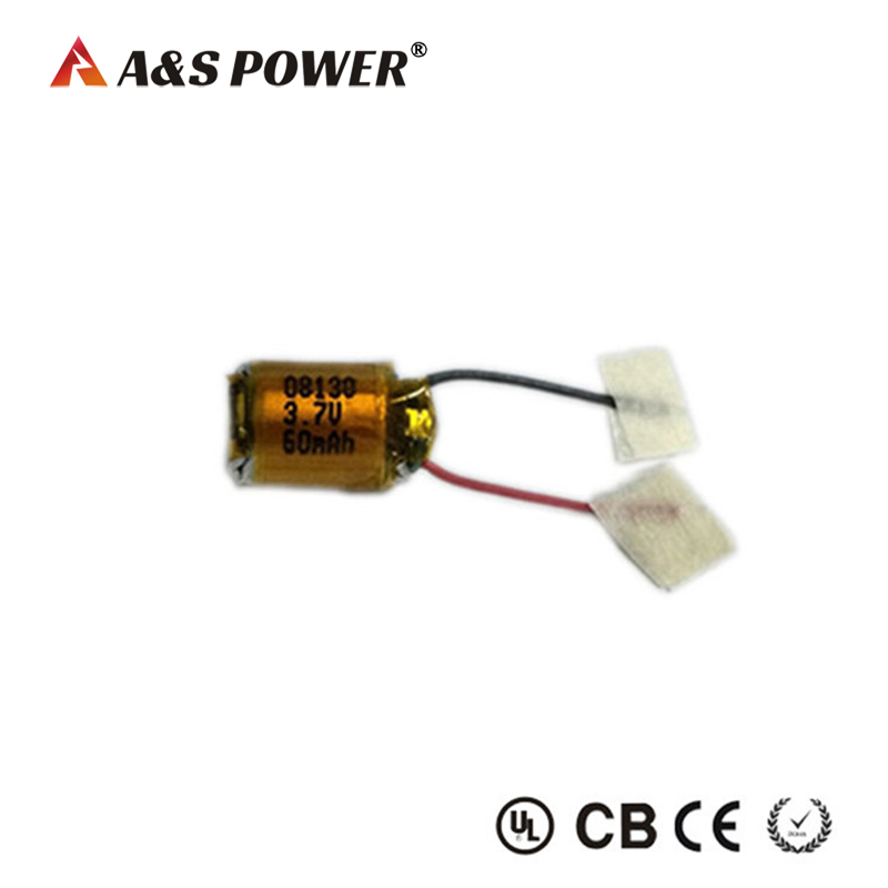 08130 3.7v 60mah lipo battery for Bluetooth headset
