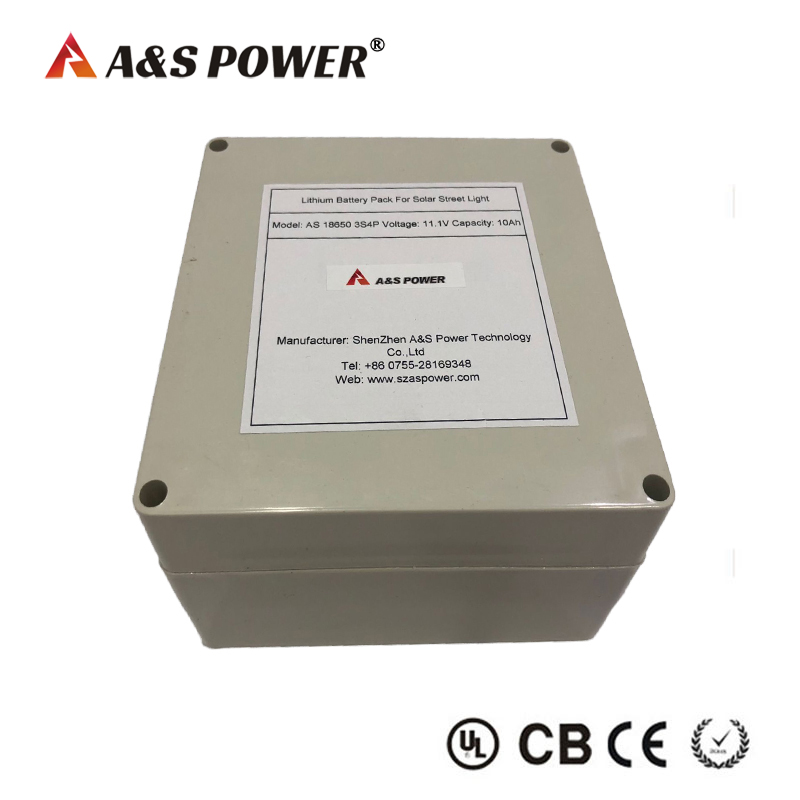 11.1V 10AH 3S4P lithium ion battery