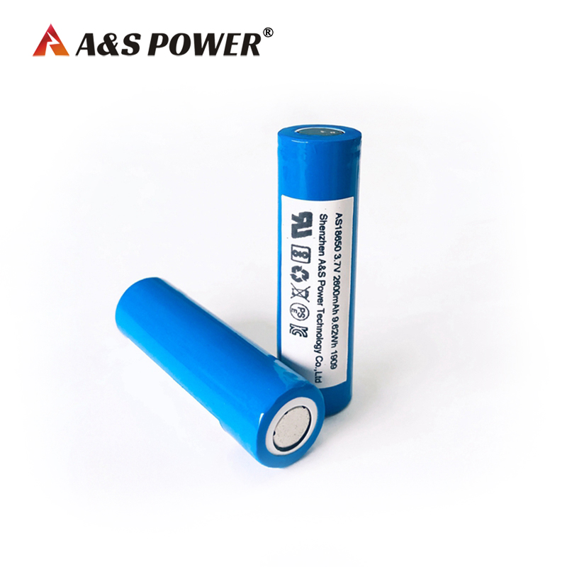 A&S Power KC UL certificated 18650 3.7v 2600mah lithium ion battery cells