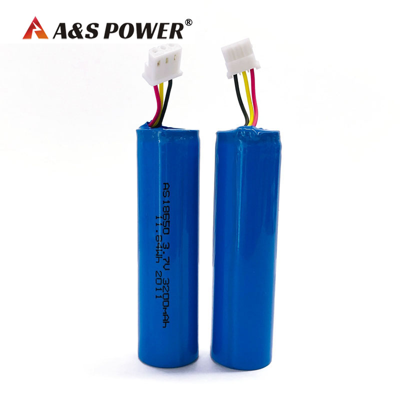 A&S Power Rechargeable lithium battery cell 3200mAh 3.7v 18650 customized Li -ion battery for digital products