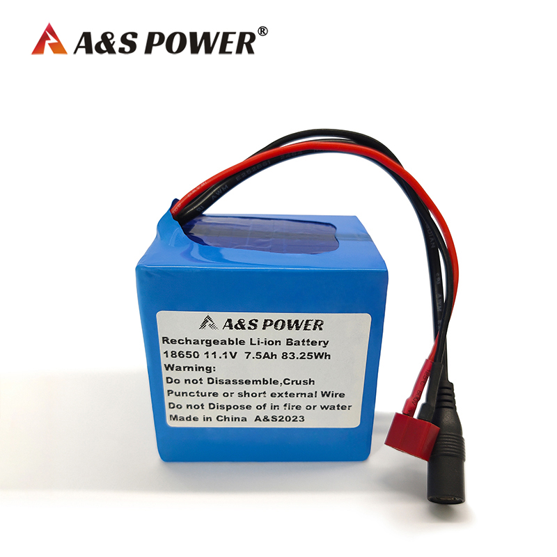 A&S Power 11.1v 7500mah lithium battery with IEC62133 certification