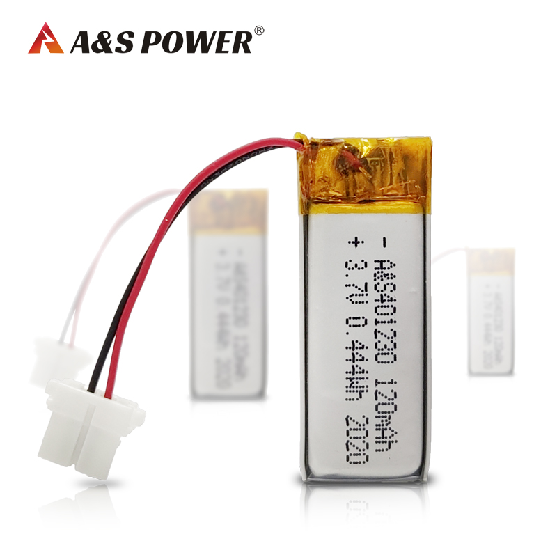 401230 3.7v 120mah Lithium Polymer Battery