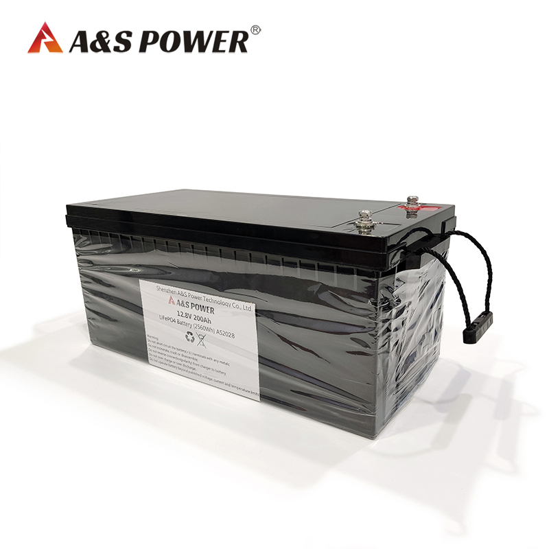 A&S Power 12.8V 200ah lifepo4 battery with BMS
