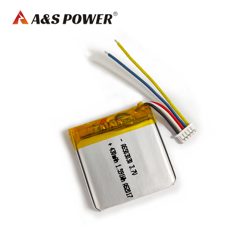 A&S Power 503030 3.7v 430mah Lipo Battery 