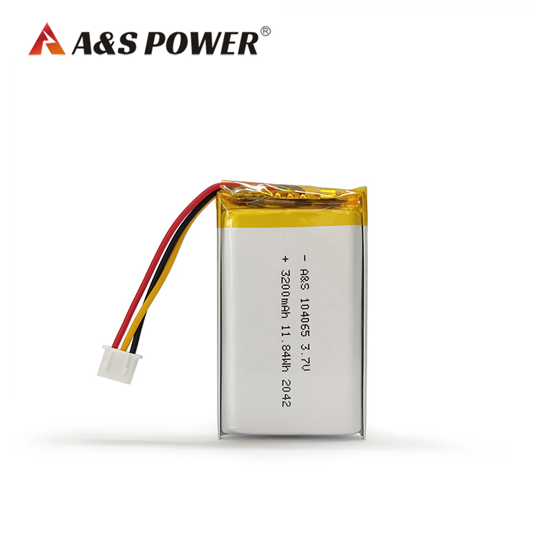 A&S Power 104065 CE KC CB UN38.3 3.7v 3000mAh Lipo Rechargable Lithium Battery for Barcode Scanner