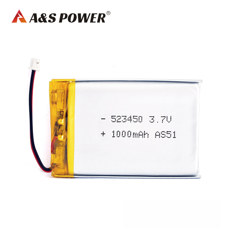 A&S Power 523450 3.7v 1000mah lithium polymer battery