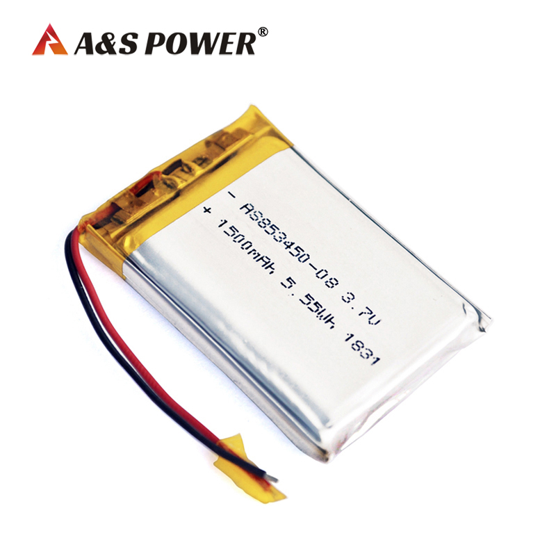 A&S Power 853450 3.7v 1500mah lipo battery