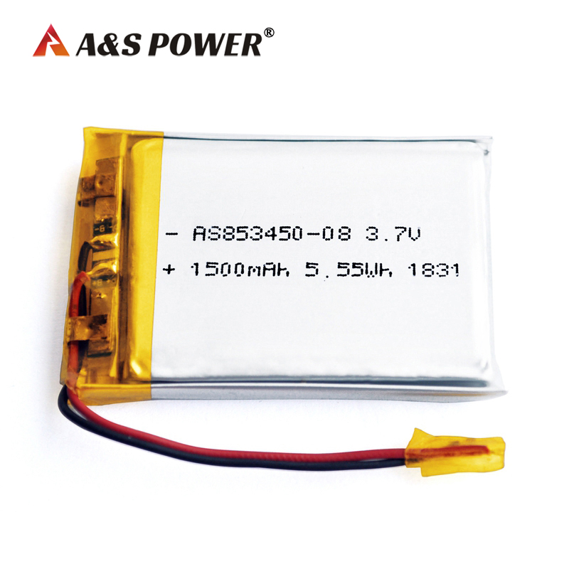 A&S Power 853450 3.7v 1500mah lipo battery