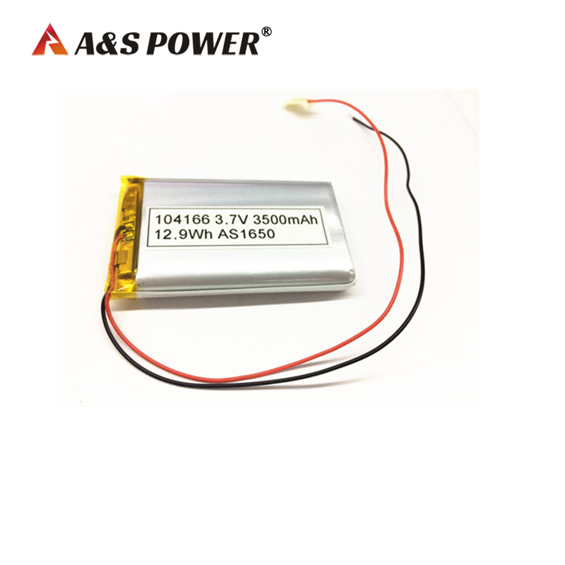 A&S Power 104166 3.7v 3500mah Lithium Polymer Battery