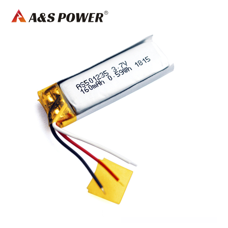 A&S Power 501235 3.7v 160mah lithium polymer battery