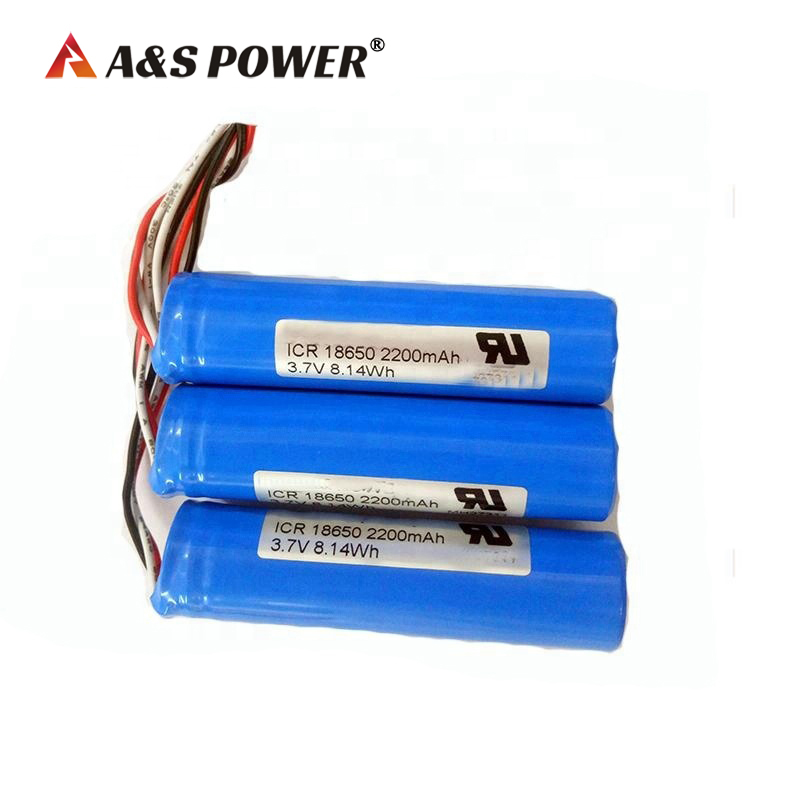 A&S Power 18650 3.7v 2200mah Rechargeable battery