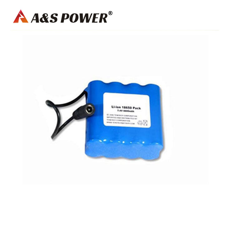 A&S Power 2S4P 18650 7.4V 8800mah Lithium ion battery