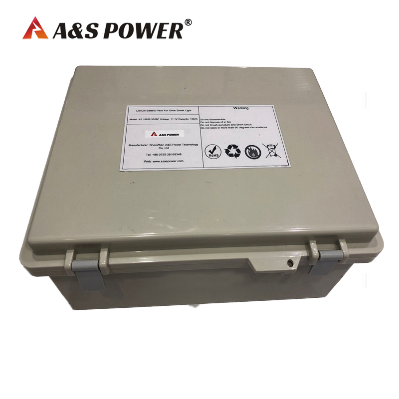 A&S Power 18650 11.1V 150AH 3S58P lithium ion battery