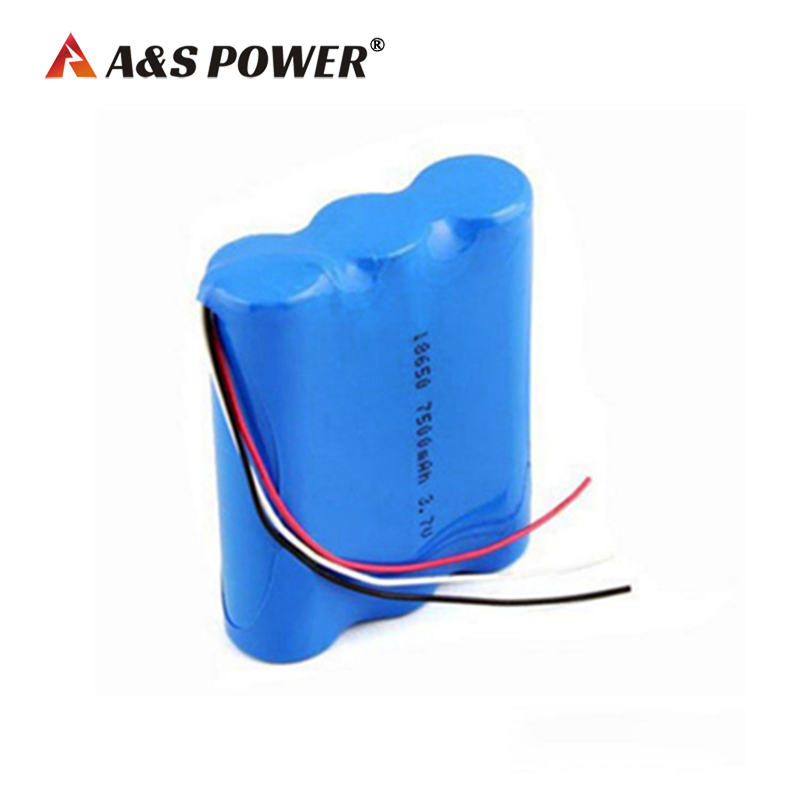 A&S Power 3.7v 7500mah Li-Ion Battery 18650 Lithium Battery Pack For Monitor