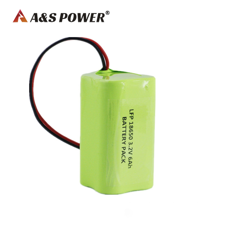 A&S Power 3.2v 6Ah Lifepo4 Battery Pack