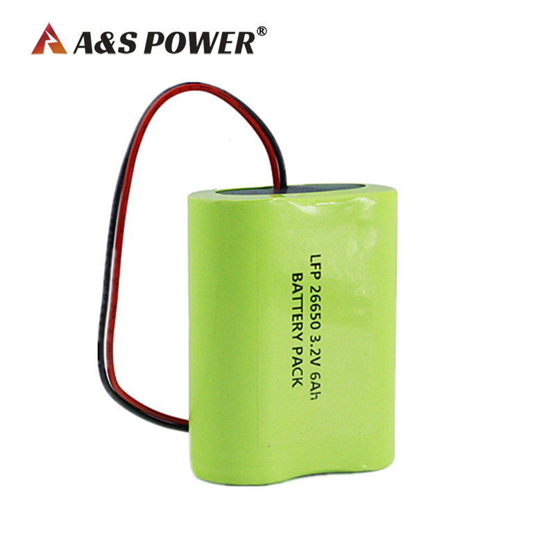 3.2v 6Ah Customized Lifepo4 Battery Pack With PCM