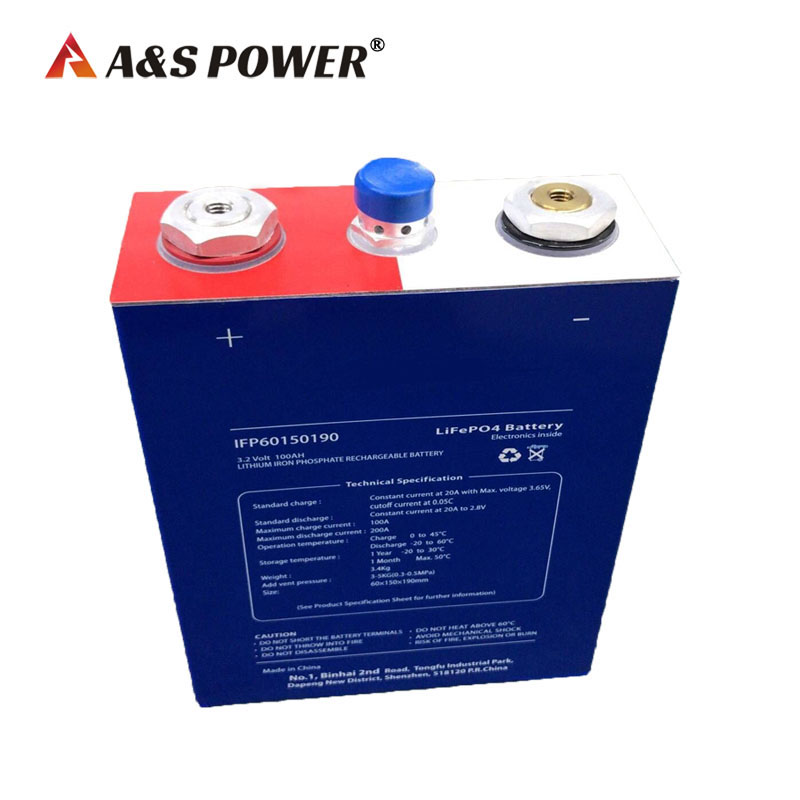 A&S Power LiFePO4 3.2V 100Ah Solar Battery
