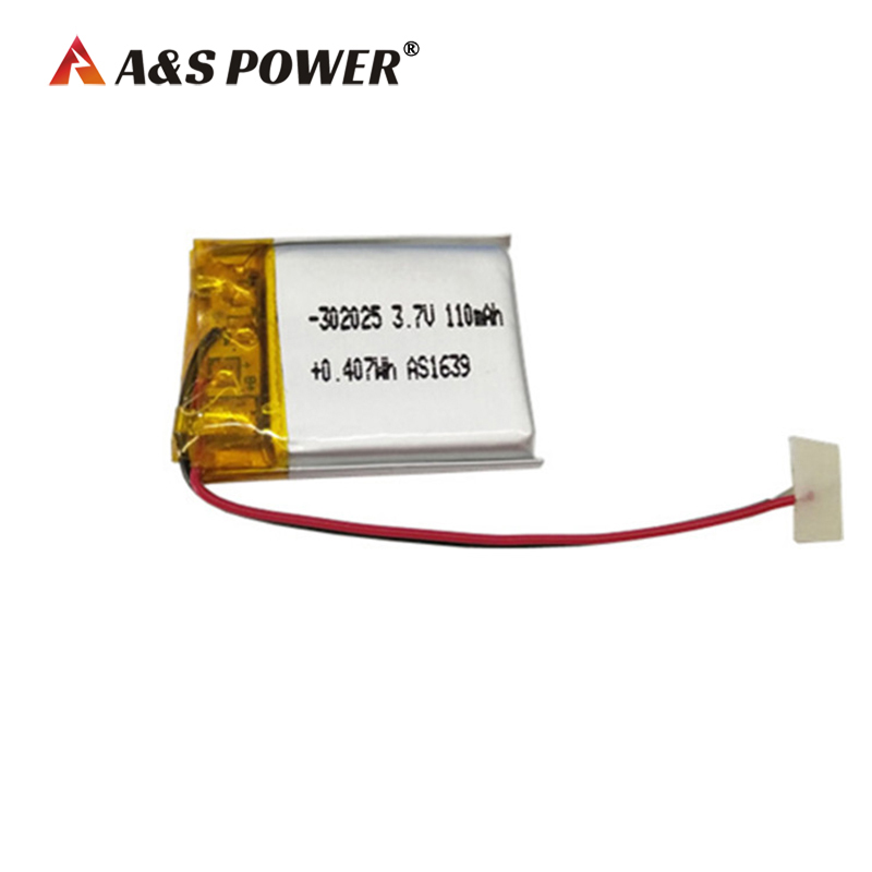 A&S Power 302025 3.7v 110mah li-poymer battery