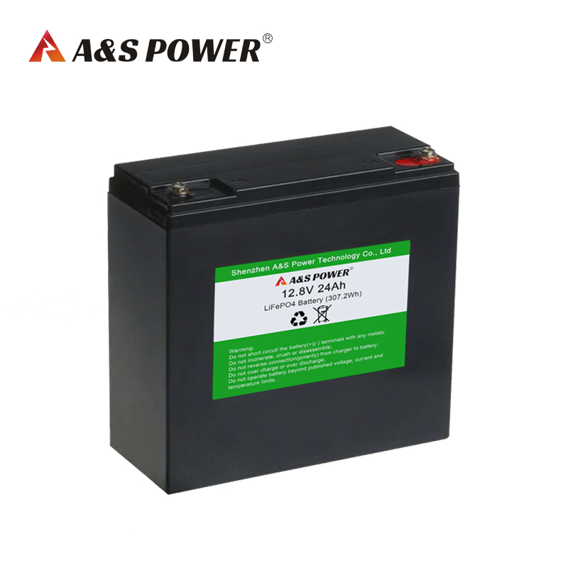 A&S Power 12.8V 20Ah 24Ah lifepo4 solar battery