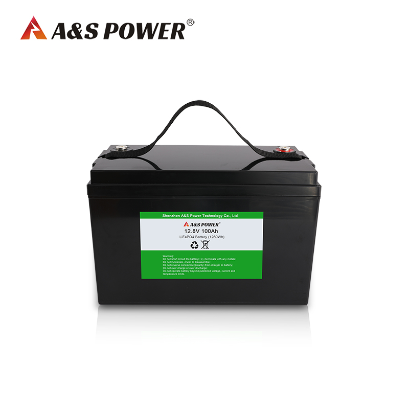 A&S Power 12.8v 100ah lifepo4 battery