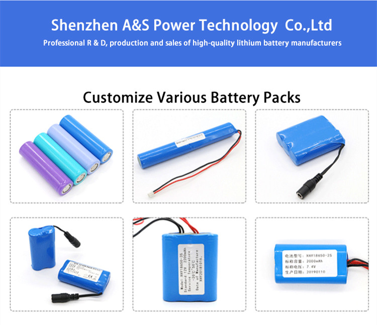 A&S Power 18650 Lithium Ion Battery