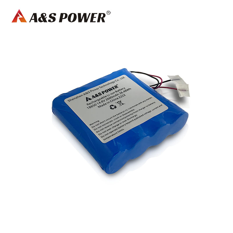 A&S Power 18650 Lithium Ion 14.8V 2600mAh Li Ion Battery Pack