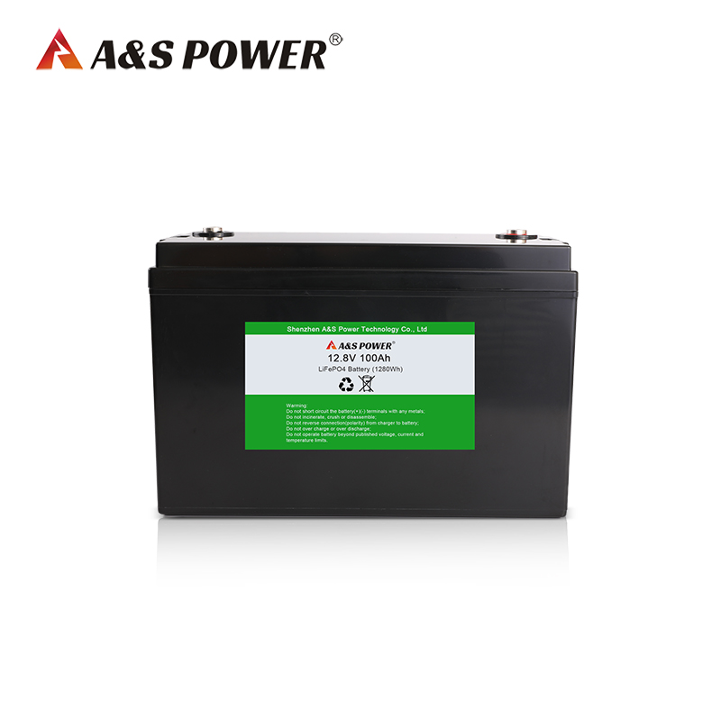 A&S Power 12.8v 100ah Lifepo4 Battery for RV/solar storage/camper/AGV/Golf Cart/Marine/Yacht