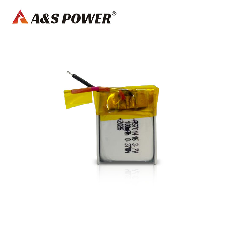Small 701416 3.7v 100mAh Rechargeable Lithium Polymer Battery With UL1642 For Digital Products