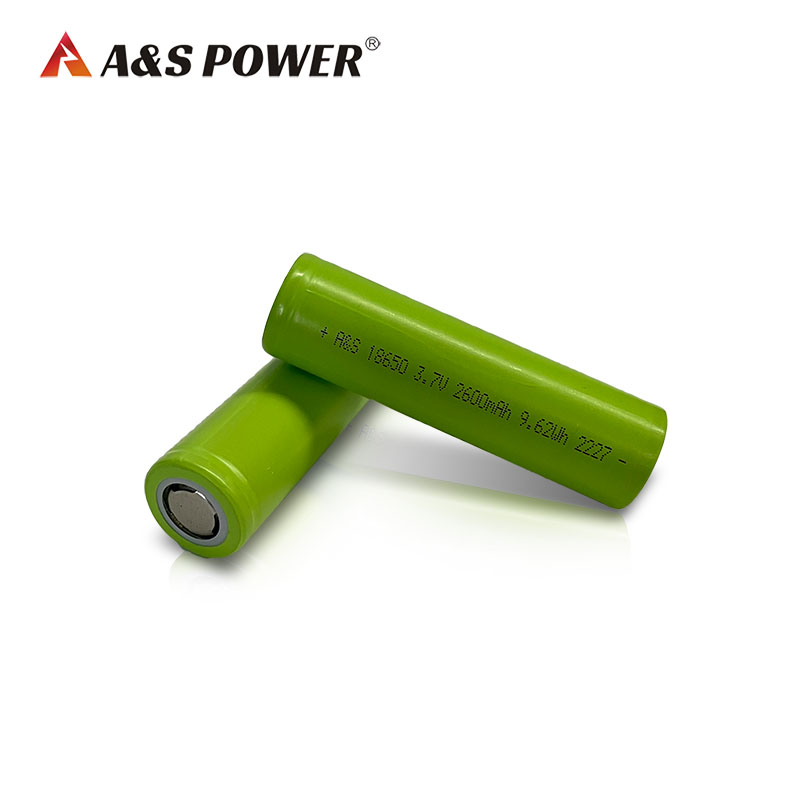 A&S Power 18650 3.7V 2600mAh Rechargeable Lithium Battery Cell Li ion Battery 1C/3C/5C Rates etc.