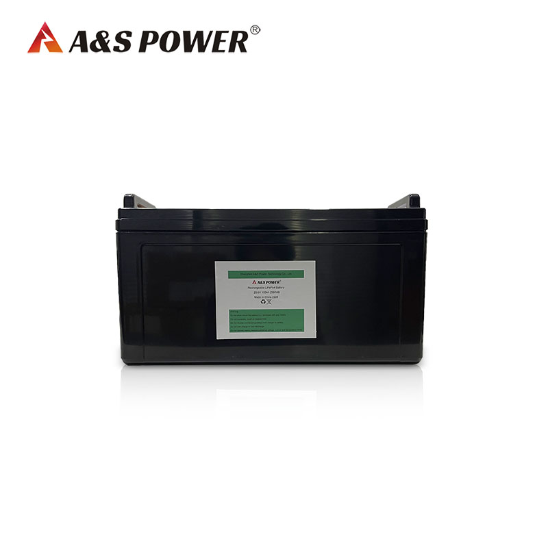 A&S Power 24V 100ah Solar Energy Battery Lithium 25.6v 100ah Lifepo4 Battery Pack With ABS Case