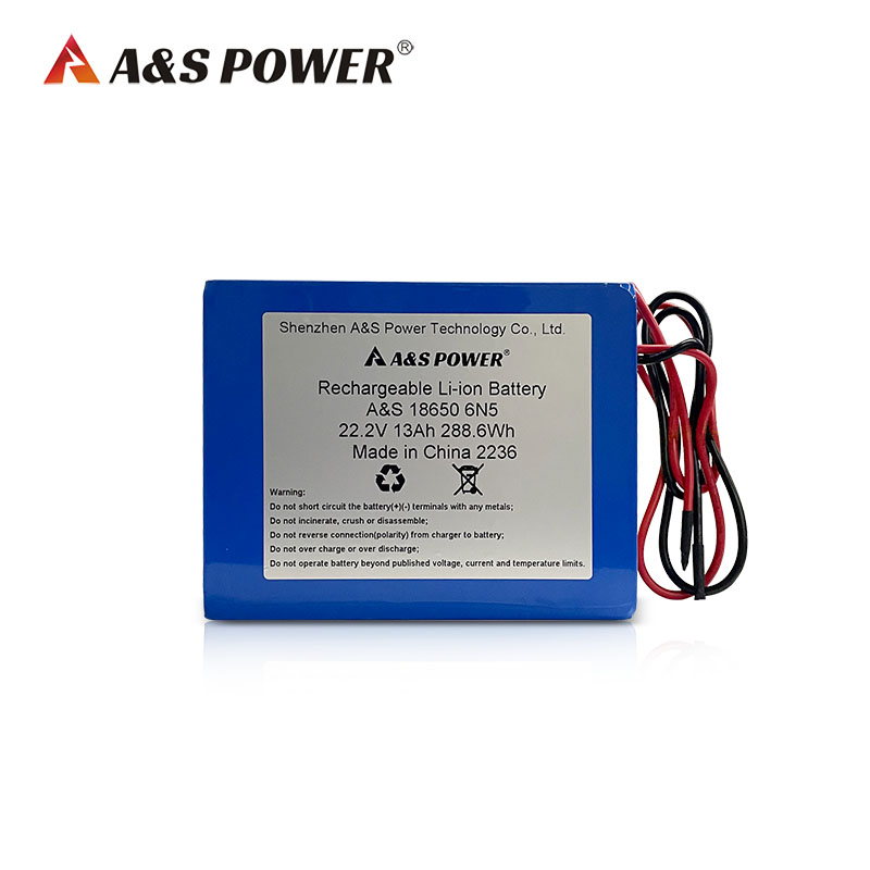 A&S Power 18650 22.2v 13ah li-ion battery pack