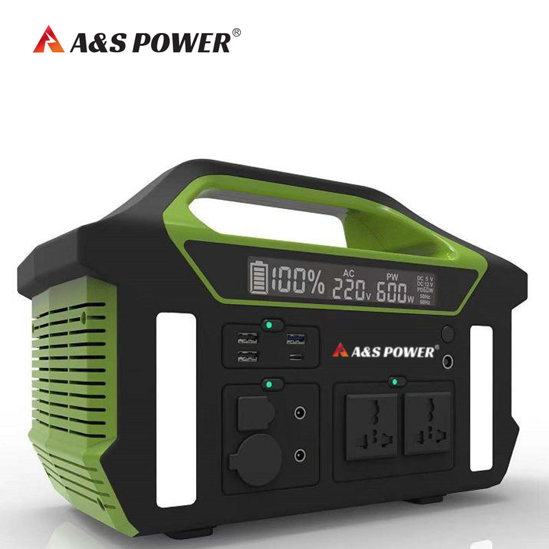 A&S Power  700W 1000W Outdoor Camping Solar Lithium Battery Solar Energy Portable Power Station