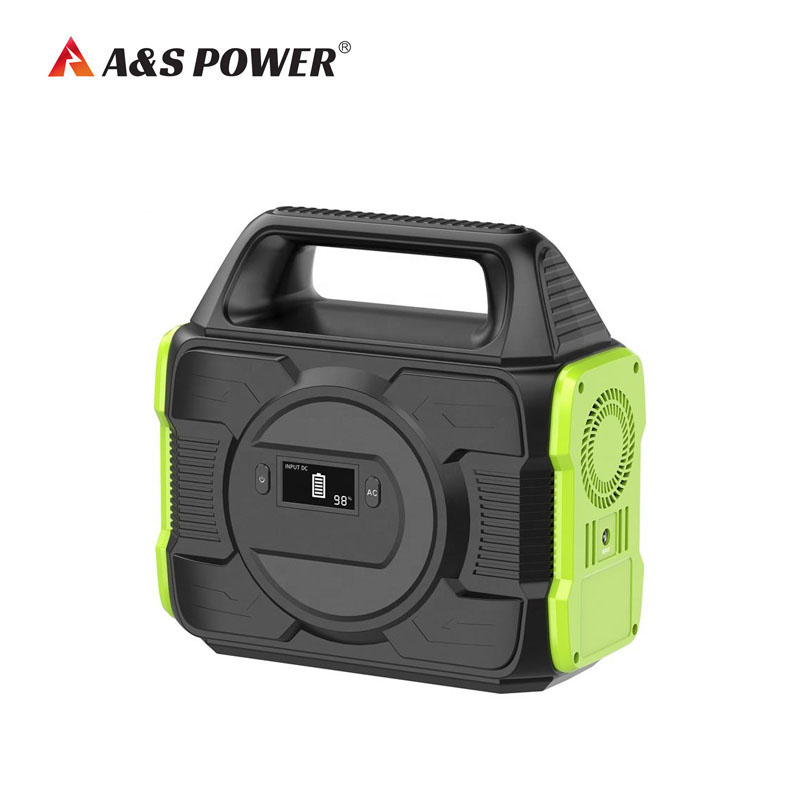 A&S Power Lithium Battery 300w Outdoor multi-function Solar Portable Power Station For Camping