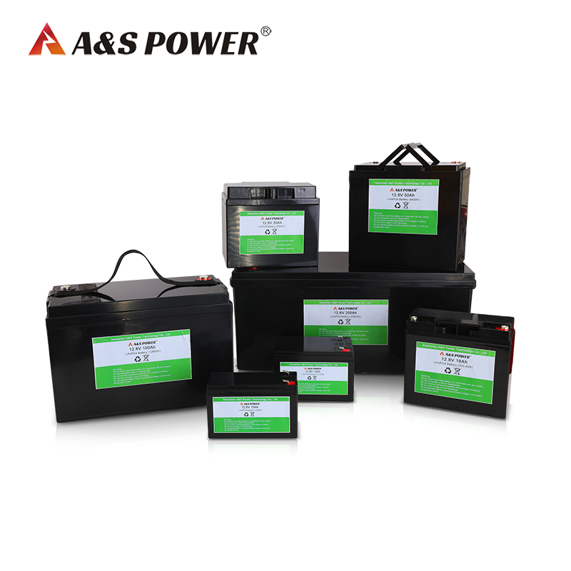 A&S Power 12v Solar Energy Storage LiFePO4 Battery