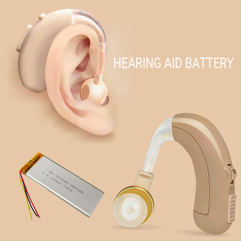 303080 3.7v 850mah lipo Battery for Hearing Aid