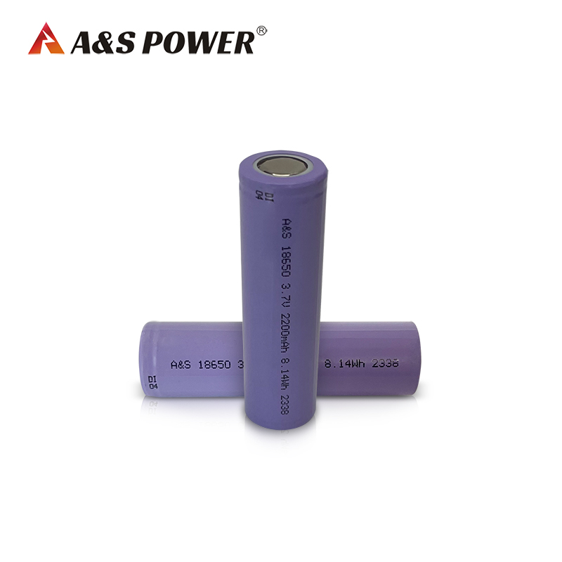 A&S Power 18650 3.7v 2200mah Rechargeable battery