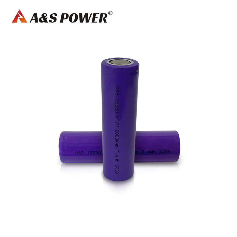 A&S Power 18650 3.7v 2000mah rechargeable lithium ion battery