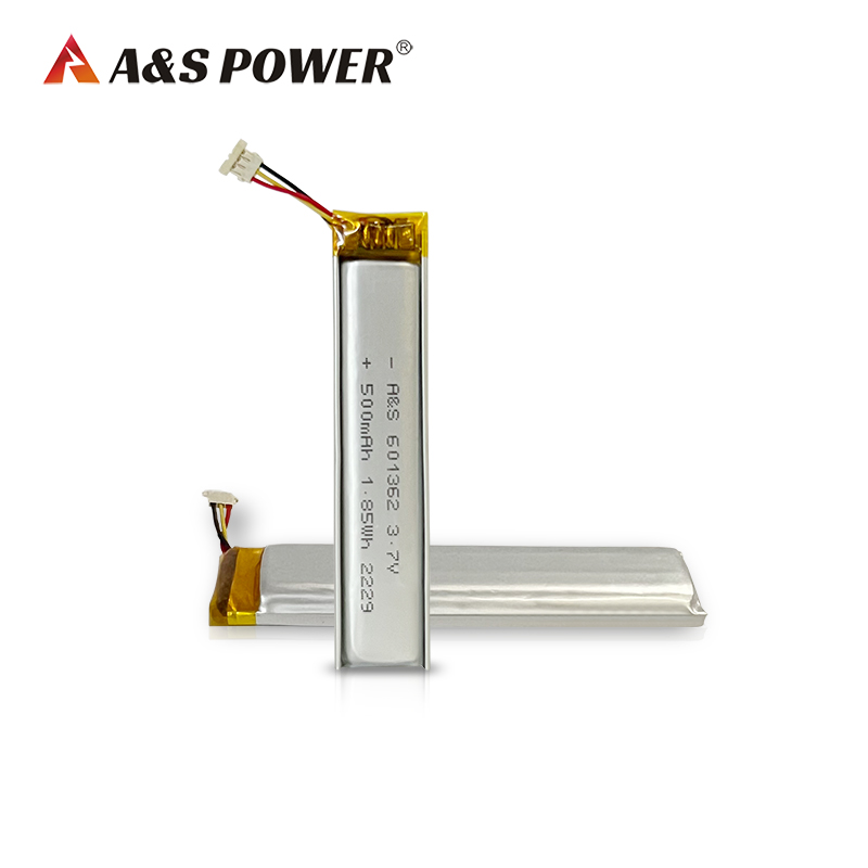 A&S Power UL1642,CE Certification 601362 3.7v 500mAh Lithium Polymer Battery