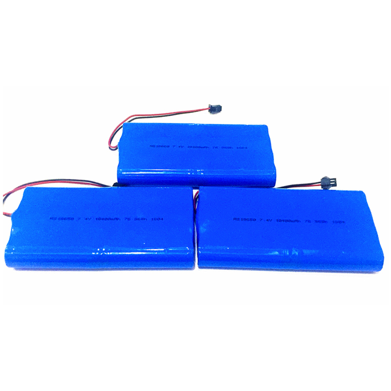 A&S Power 7.4V 10400mah 18650 lithium ion battery