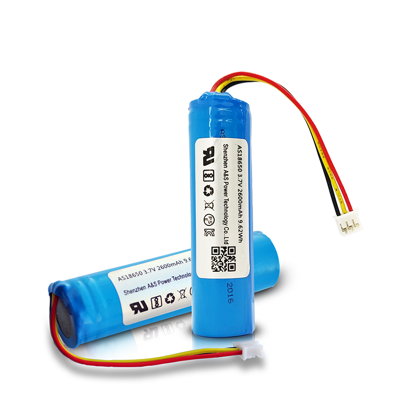A&S Power Wholesale 18650 3.7V 2600mAh Lithium Ion Battery With UL2054/CB/KC Certificate