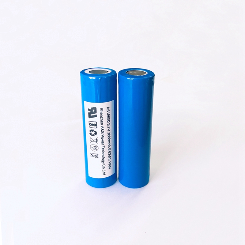A&S Power KC UL certificated 18650 3.7v 2600mah lithium ion battery cells