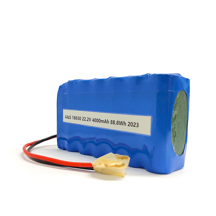A&S Power 18650 6s2p 22.2v 4Ah lithium ion battery with IEC62133/UN38.3 certificate 