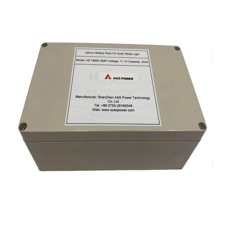 A&S Power 18650 11.1V 20AH 3S8P lithium ion battery