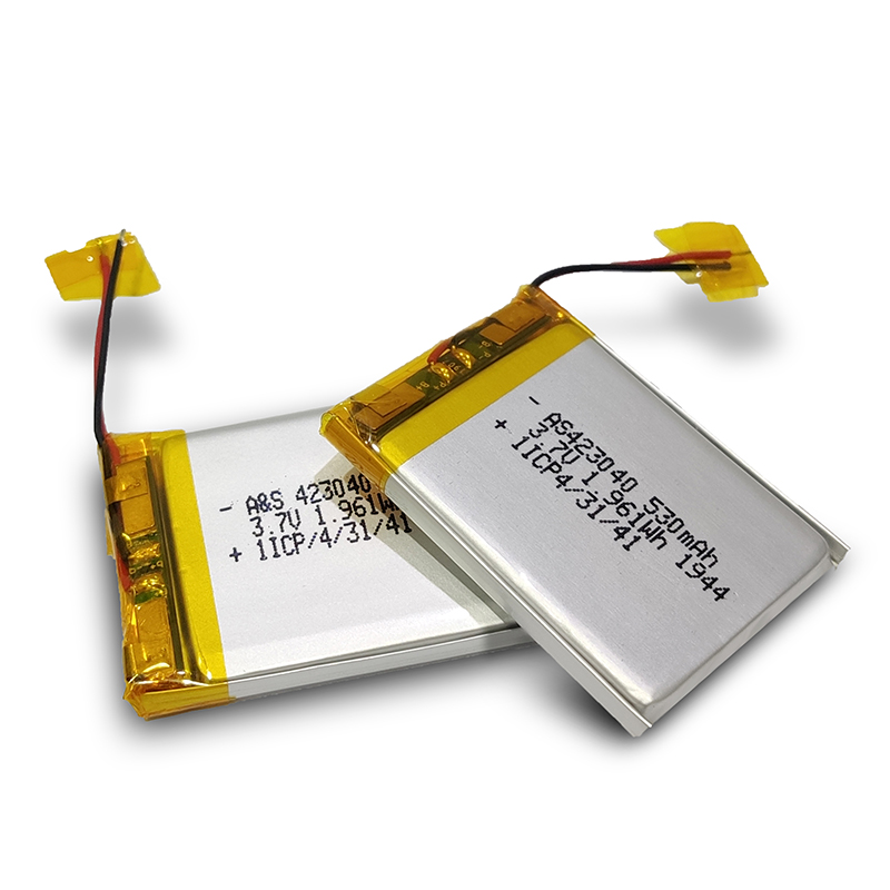 A&S Power UL2054 / IEC62133 / KC Certification 423040 3.7v 530mah lithium polymer battery