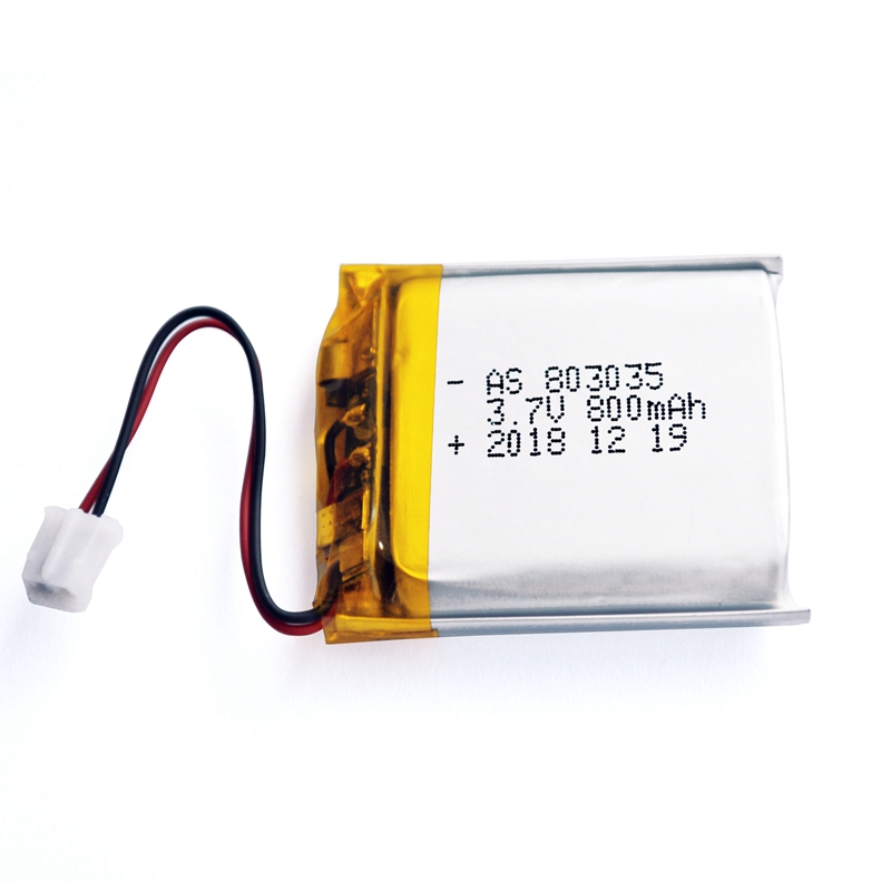 UL2054 KC certified 803035 3.7v 800mah lipo battery