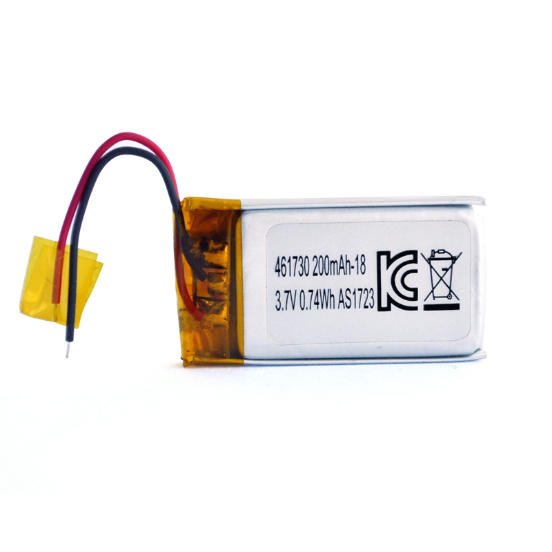 KC certification approval 461730 3.7v 200mah lipo battery