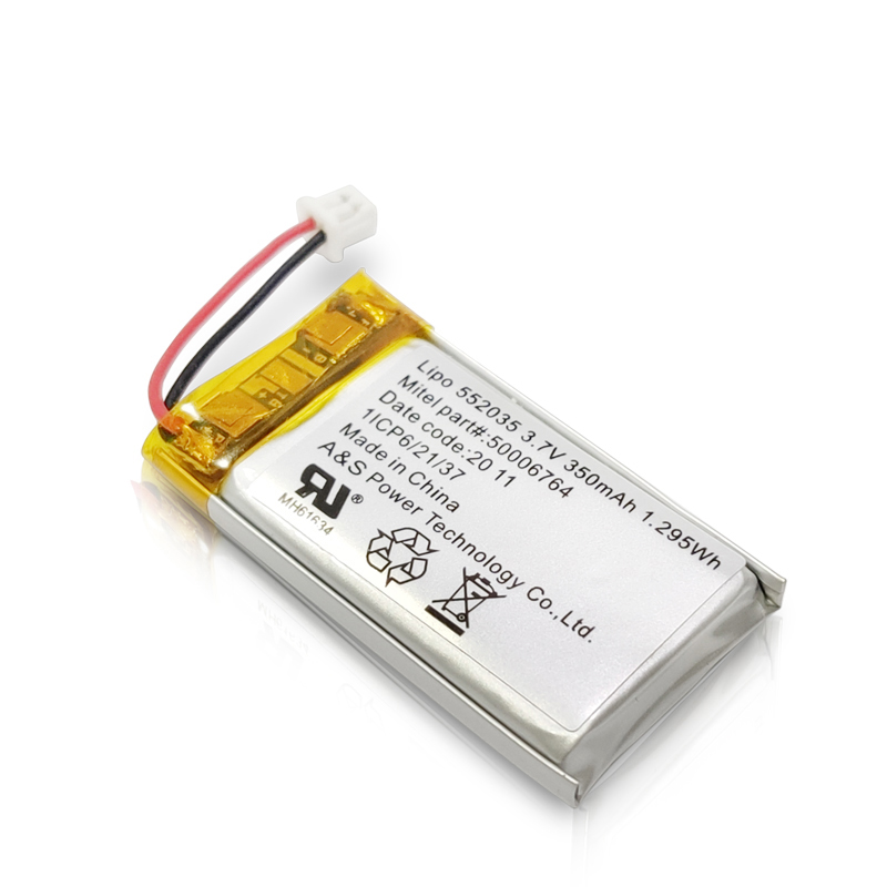 UL2054 /CB /KC 552035 3.7v 350mah rechargeable lithium polymer battery