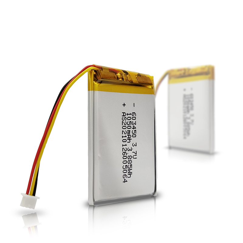 UL 603450 3.7v 1050mah lithium polymer battery cells for led light