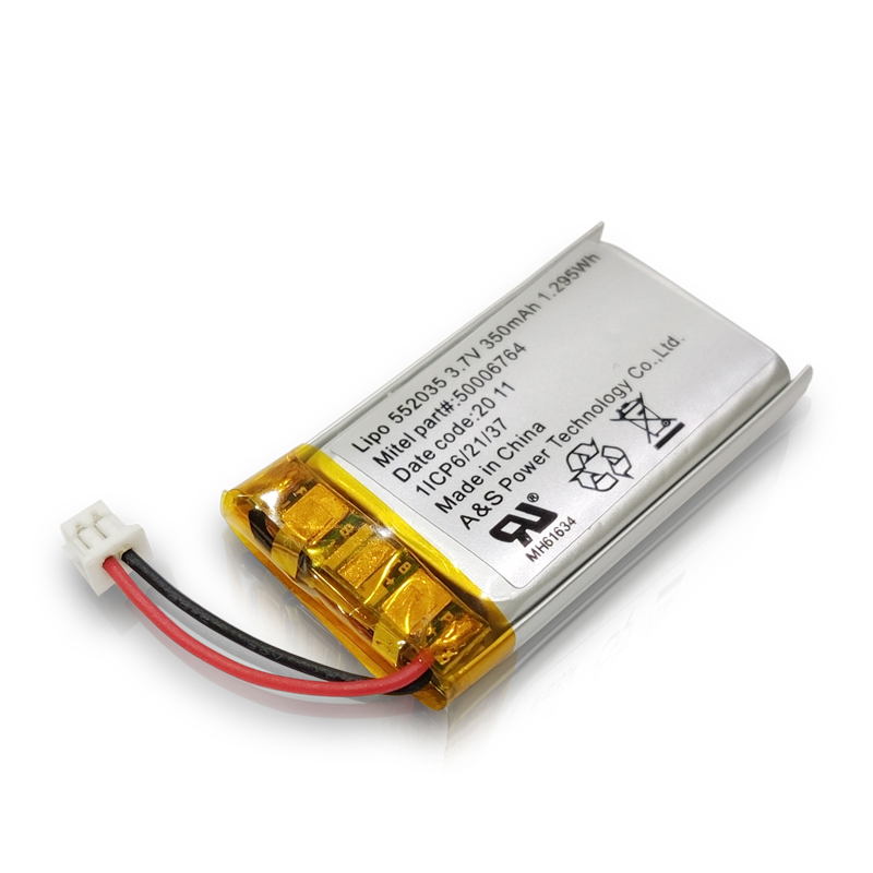 UL2054 /CB /KC 552035 3.7v 350mah rechargeable lithium polymer battery