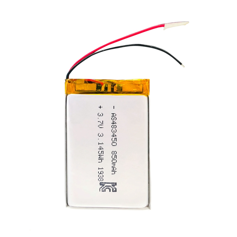A&S Power UL UN 483450 3.7v 850mah lithium polymer battery